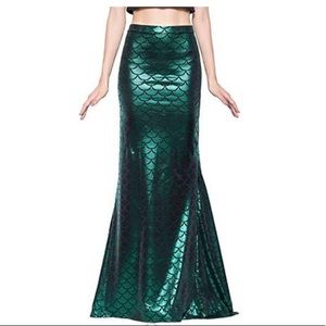 Mermaid Scale Maxi Skirt